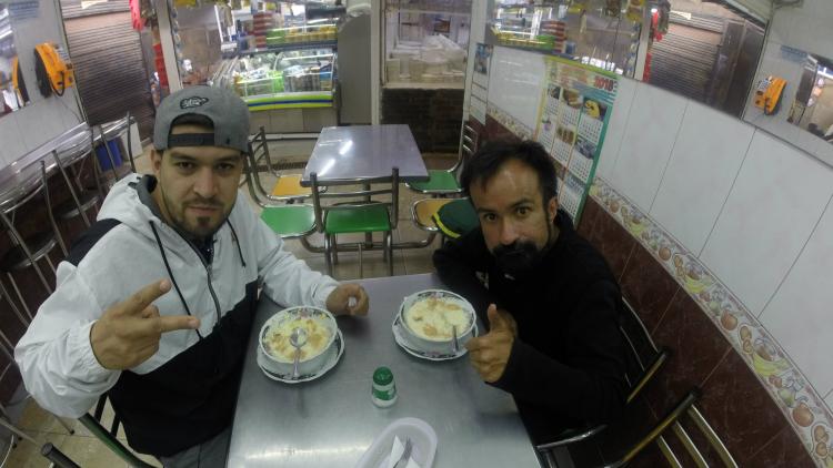 Ali Aka Mind y René Segura en La Plaza Paloquemao en Bogotá