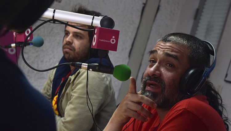 Foto por Radiónica 1280 Almas de visita en nuestro estudio.