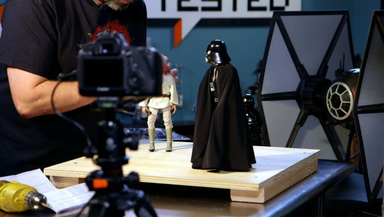 Proceso de animación de Star Wars. Imagen tomada de YouTube.