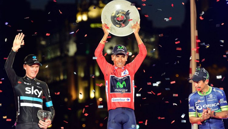 Nairo Quintana campeón de la Vuelta a España. Foto: AFP