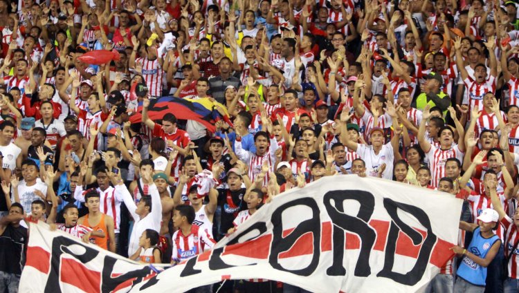 Hinchas del Junior. Foto de Colprensa.