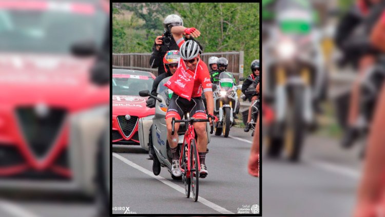 Rodolfo Torres, ciclista colombiano. Foto de Señal Colombia.