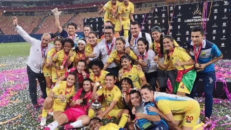 Atlético Huila, campeonas de la Copa Libertadores 2018. Foto tomada de El Tiempo.