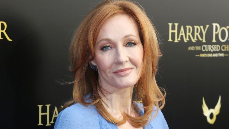 J.K. Rowling. Foto de Bruce Glikas para Film Magic.