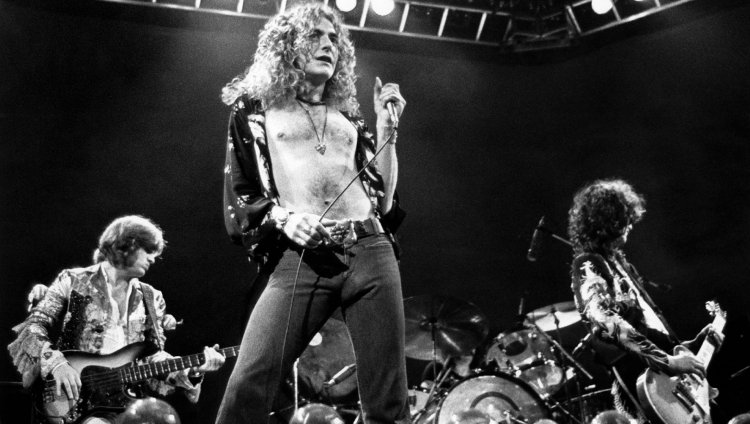Led Zeppelin en concierto. Foto tomada de Miusync.