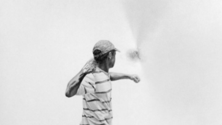 "La fuga del dibujo", obra de César Del Valle en el #43SNA "La fuga del dibujo", obra de César Del Valle en el #43SNA