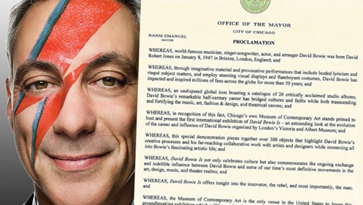 Alcalde de Chicago declara el 23 de septiembre como "Día David Bowie" Alcalde de Chicago declara el 23 de septiembre como "Día David Bowie"