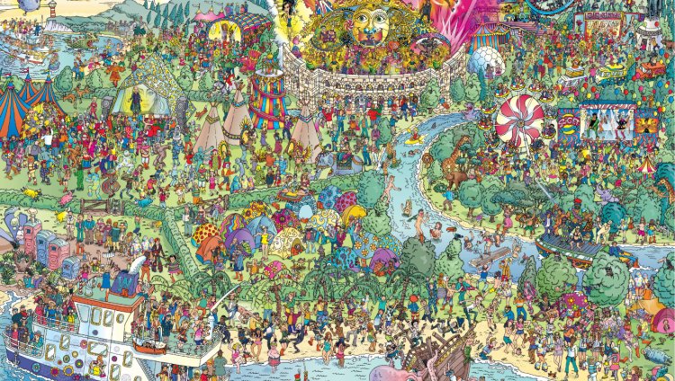 Encuentren a su artista favorito en este mapa de '¿Dónde está Wally?' Encuentren a su artista favorito en este mapa de '¿Dónde está Wally?'