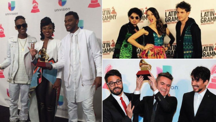 Sonidos Colombianos ganadores en los Grammy Latino 2015 Chocquibtown, Monsieur Periné y Diamante Eléctrico.