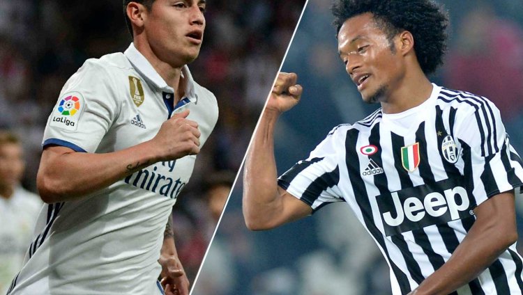James o Cuadrado: ¿quién merece la Champions? James Rodríguez y Juan Guillermo Cuadrado.
