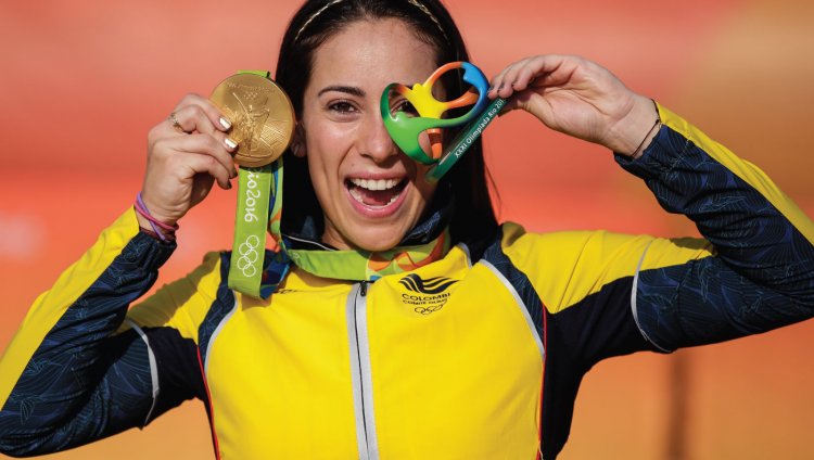 ¿Quién debería ser el deportista del año en Colombia? Mariana Pajón. Campeona olímpica 2016. Foto: Colprensa.