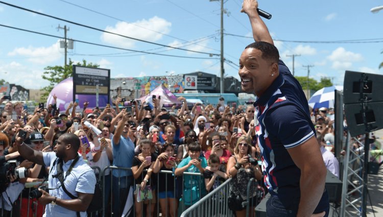 Will Smith vuelve a rapear "Miami" en Miami Foto de Gustavo Caballero para Warner Bros Pictures.