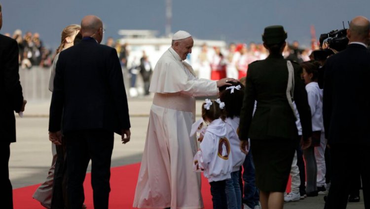 "No soy Católica, Apostólica ni Romana, pero lloré con la llegada del Papa": Simona Sánchez Papa Francisco en Bogotá. Foto por: Sandro Sánchez.