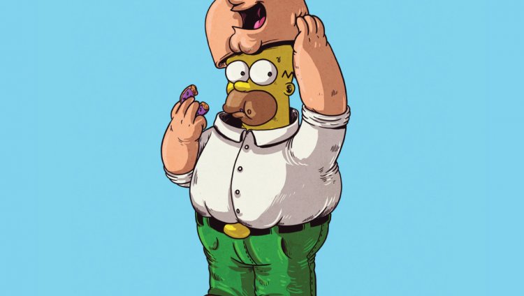 Revelaron la verdadera identidad de 100 íconos del pop Peter Griffin de Family Guy realmente es Homero Simpson.
