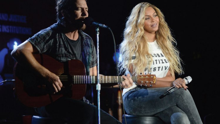 Pearl Jam y Beyoncé publican sencillo juntos Eddie Vedder de 51 años y Beyonce de 34.