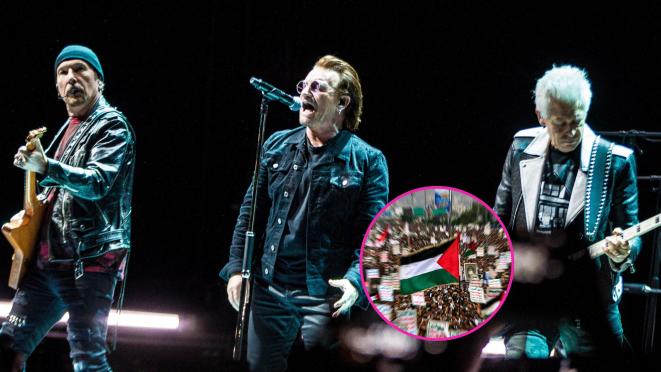 U2 se pronunció en apoyo a situación en Gaza | Fotos de AFP