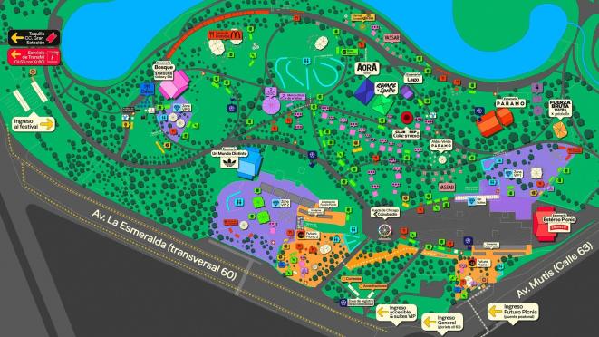 Mapa del Estéreo Picnic 2026: escenarios, zonas y accesos | Foto FEP
