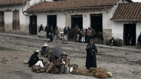 foto vintage bogota restaurada coloreada
