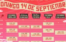  Conoce la programación del Festival Cordillera 2025 para este domingo 14 de septiembre 