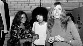  Mainman Archive // Dana Gillespie, Tony Defries and David Bowie at Pork at London's Roundhouse 1971.