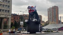 Así se ve la rata desde el Museo Nacional. 