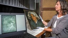 Autorretrato inédito de Van Gogh. Galería Nacional de Escocia en Edimburgo. Foto por AFP