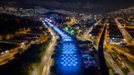 Alumbrados Navideños 2022 Medellín. Fotografía tomada por Alcaldía de Medellín