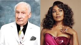 Mel Brooks y Angela Bassett