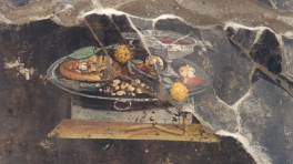 Descubren en Pompeya un fresco con una "pizza"