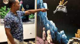 Liman Zuñiga, artista plástico costeño.