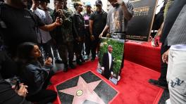 La estrella de Tupac Shakur en Hollywood. Foto de Robyn Beck / AFP.