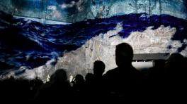 La catedral de Sal de Zipaquirá, estrena “Sublime”, una exposición de mapping a 180 metros bajo tierra, evocando los vitrales góticos del medioevo. (Colprensa - Mariano Vimos)