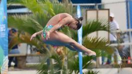 Diana Pineda, clavadista colombiana. (Colprensa).