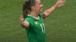  Katie McCabe tras marcar un gol olímpico.