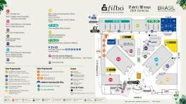 Mapa Feria del Libro de Bogotá 2024. Créditos: FILBo 2024