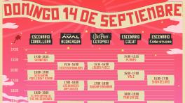 Conoce la programación del Festival Cordillera 2025 para este domingo 14 de septiembre 