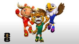 Maple, Zayu y Clutch, mascotas oficiales del Mundial 2026