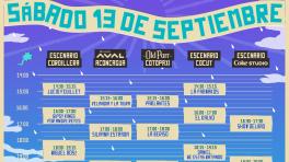 Conoce la programación del Festival Cordillera 2025 para este sábado 13 de septiembre 