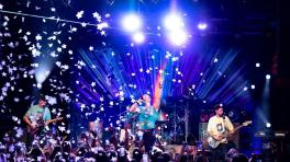 Coldplay en vivo. Foto: AFP