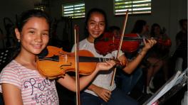 La Fundación Batuta formará jóvenes músicos en Putumayo. Foto: Cortesía de Fundación Batuta