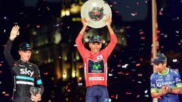 Nairo Quintana campeón de la Vuelta a España. Foto: AFP