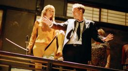 Quentin Tarantino y Uma Thurman.