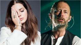 Thom Yorke de Radiohead y Lana Del Rey. Imagen tomada de www.rockandpop.cl