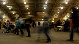 Jornada electoral en Corferias. Foto: Colprensa.