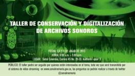 Señal Memoria invita al taller de conservación y digitalización de archivos sonoros