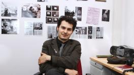 Andrés Ospina en la Radio Nacional de Colombia. Foto: Sandro Sánchez.