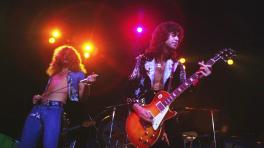 Led Zeppelin en la gira de 1973 en el Madison Square Garden.