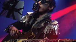 Johann Aranzalez, cantante de Electric Sasquatch. Foto tomada del Facebook de la banda.