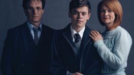 Harry Potter, su hijo Albus Severus Potter y su esposa, Ginny Weasley​.