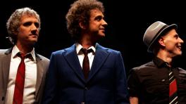 Charly Alberti, Gustavo Cerati y Zeta Bosio. 